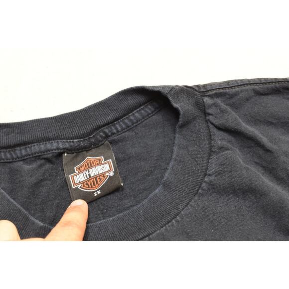 Vintage Harley-Davidson Port Charlotte Florida T-Shirt Big & Tall Size 2XL - Picture 8 of 8